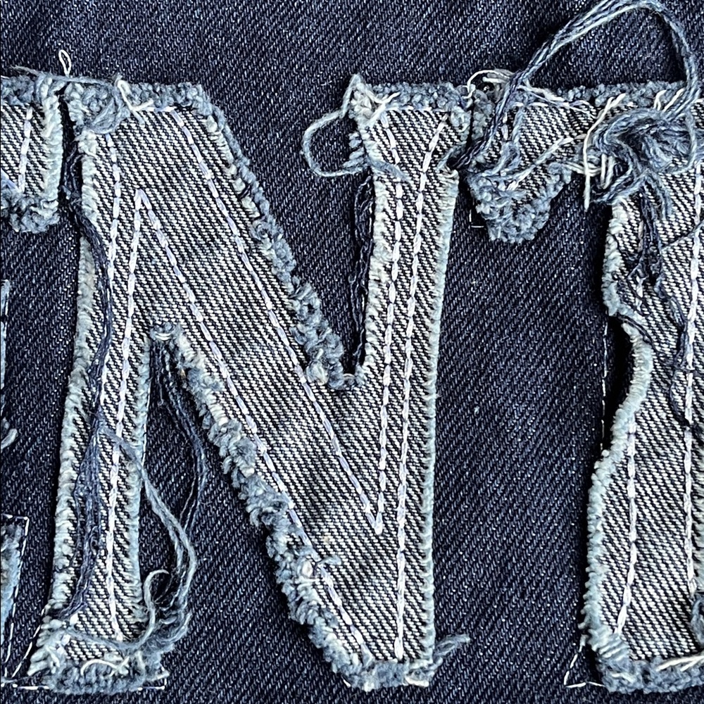 Denim Tote Bag Gentle Youth Crossbody Bag Shoulder Bag Distressed Blue NWOT - Picture 3 of 14